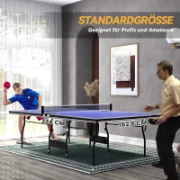 SPORTNOW Inklapbare tafeltennistafel Mid Size inclusief tafeltennisnet, 3 ballen, 12 mm tafelblad(m-4)