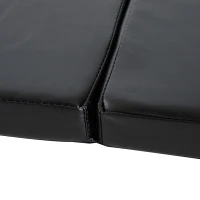 HOMCOM Tappetino da Ginnastica Pieghevole, Materassino Fitness Spesso 5 cm e Antiscivolo, 180x60x5 cm, Nero(m-9)