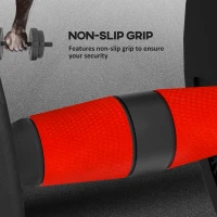 HOMCOM 15kg 2 in 1 Adjustable Dumbbells Weight Set, Dumbbell Hand Weight Barbell for Weight Training, Black(m-5)