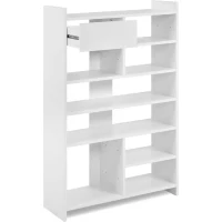 Meuble a chaussures - MÜNSTER - Blanc - 12 paires de chaussures - 71,5 x 25 x 109 cm(m-4)