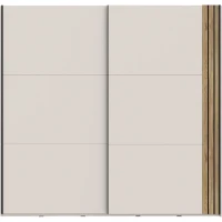 Armoire WAIKATO - Cachemire - 2 portes coulissantes - L220 x P61 x H210,5 cm(m-3)
