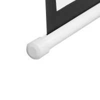 HOMCOM Tela de Projeção Manual 100 Polegadas Ecrã de Projeção Formato 4:3/16:9 para Interior e Exterior Cinema em Casa Escritório Pátio Branco(m-9)