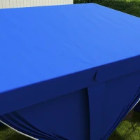 Outsunny 3 x 6m Pop-Up Gazebo, with Curtain Walls and Windows - Blue(m-8)