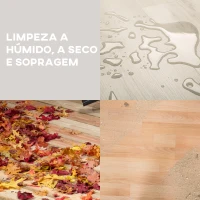 HOMCOM Aspirador Seco e Húmido 3 em 1 1200W com Função de Soprador Mangueira 2 m Depósito 20L Triplo Filtro 48x48x48,5 cm Amarelo(m-4)