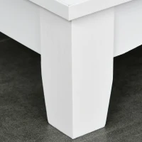 HOMCOM Modern Kitchen Cupboard, Wooden Storage Cabinet, Tableware Organizer with 2 Drawers for Living & Dining Room, White(m-13)