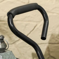 Outsunny Cărucior de Grădină de 114L cu Pereți Laterali Detașabili și Mâner Rotativ, 105x51x54 cm, Negru(m-9)