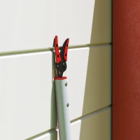 Outsunny Foarfecă pentru copaci 1,2 m, foarfece pentru crengi pentru tăiere, foarfece de grădină cu mâner din aluminiu, foarfecă de grădină cu coadă lungă, Roșu(m-5)