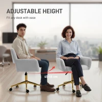 HOMCOM Faux Fur Rabbit Chair - Grey(m-7)