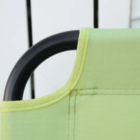 Outsunny scaun de camping 2 locuri, pliabil, cu suport pentru băuturi, 141 x 67 x 80 cm, Verde(m-4)