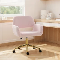 HOMCOM Faux Fur Rabbit Chair - Light Pink(m-9)