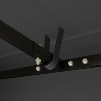 Outsunny Prelată de rezervă 3 x 3 m pentru pavilion, prelată pentru pavilion de grădină, cu orificii de scurgere, UPF30+, gri închis(m-4)