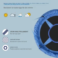 Homcom Leagan Rotund Copii 100×180 cm – Utilizare Interior & Exterior(m-5)