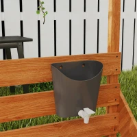 Outsunny Cutie de nisip cu copertină Corabie de pirați, incl. set de bucătărie pentru copii, lemn masiv, 180 x 103 x 144,5 cm, Verde(m-4)