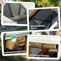 PawHut Cărucior pentru câini buggy pliabil pentru câini și pisici până la 30 kg 110 x 65 x 102 cm Maro(m-4)