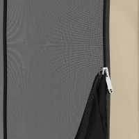 Outsunny cort pop-up pentru camping, portabil, protecție UPF50+, laterale cu plasă, sârmă de oțel, Khaki(m-5)