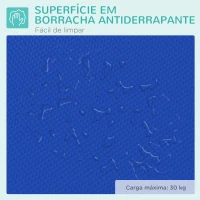 PawHut Mesa de Tosquia para Cães Dobrável com Braço Ajustável entre  60-104 cm e Bancada de Borracha Antiderrapante 81x48,5x80 cm Azul(m-6)