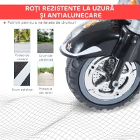 HOMCOM Motoreta Electrica pentru Copii 3-6 ani cu 3 Roti 6V, Negru(m-6)