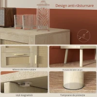 Homcom Dulap Depozitare Boho cu 3 Sertare(m-4)