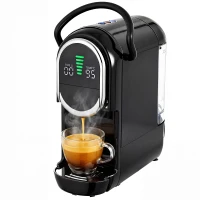 HOMCOM Pod Coffee Machine for Nespresso, Dolce Gusto Capsule & Ground Coffee, Small Semi Automatic Coffee Maker, 19 Bar, 0.6L(m-5)