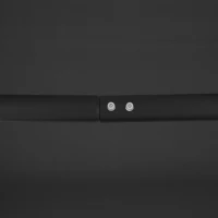 Outsunny Dondolo da Giardino a 3 Posti con Tettuccio, Seduta Traspirante e Telaio in Acciaio, Nero(m-9)