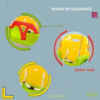 Leagan Copii 9–36 Luni – Plastic PP Rezistent & Franghie Reglabila(m-6)