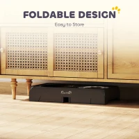 PawHut Raised Dog Bowl, Foldable Elevated Dog bowls with Slow Feeder, 4 Adjustable Heights, for Small Medium Large Breeds(m-7)