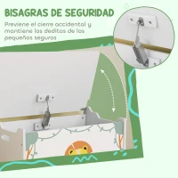 AIYAPLAY Caja de Almacenaje Juguetes 53L Baúl Juguetes Infantil con Tapa Abatible y Pistón de Gas para Sala de Juegos Verde(m-5)