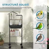 PawHut Colivie pentru Pasari cu Piedestal 120 cm(m-6)