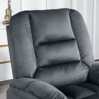 HOMCOM Leathaire Eight Massage Point Armchair, with Heat and Reclining Back - Grey(m-10)