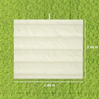 Outsunny Ersatzdach für 2,85 x 2 m Gartenpavillon, ausziehbar, einfache Montage, Polyester, Cremeweiß(m-3)