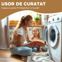 AIYAPLAY Cal Electric de Călărit, Jucărie pe Baterii cu Acoperire Lavabilă și Roți Silențioase, Maro(m-7)