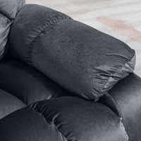 HOMCOM Leathaire Eight Massage Point Armchair, with Heat and Reclining Back - Grey(m-11)