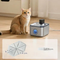 PawHut Set 16 filtri per fontana acqua per gatti e cani, Bianco(m-3)