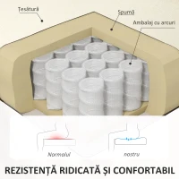 HOMCOM Canapea cu 2 Locuri din Material Textil fără Brațe, Canapea  cu Picioare din Lemn, 117x56,5x77 cm, Verde(m-5)