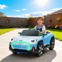 AIYAPLAY Coche Eléctrico para Niños de +3 Años MINI Concept Aceman con Bluetooth Mando a Distancia Motor Doble Azul(m-2)