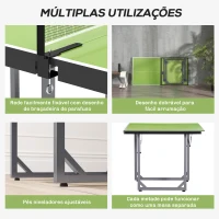 HOMCOM Mesa de Ping Pong Dobrável Mesa de Ping Pong Profissional com Rede e Estrutura de Aço 182x91x76 cm Verde(m-6)