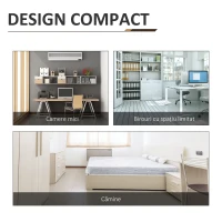 Homcom Birou Biblioteca Multicolor Modern Birou(m-5)