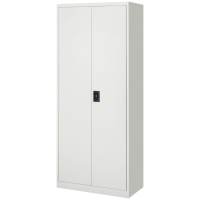 Vinsetto Cool Rolled Steel Tall Office Lockable Filing Cabinet, 2 Doors, 4 Internal Adjustable Shelves, Bookcase Cabinet Storage Unit, 80 L x 40 W x 184 cm