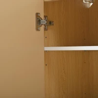 Mueble zapatero móvil con separadores ajustables, 110x35x86 cm, Color natural(m-6)