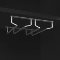 Tall Kitchen Cabinet with 4 Doors & 2 Smooth-Glide Drawers and Adjustable Shelves, Sideboard with Wine Racks, 120L x 40W x 188H cm, Black(m-8)