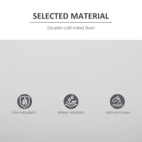 Vinsetto Cool Rolled Steel Tall Office Lockable Filing Cabinet, 2 Doors, 4 Internal Adjustable Shelves, Bookcase Cabinet Storage Unit, 80 L x 40 W x 184 cm(m-4)