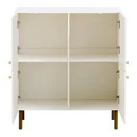 Madia moderna in MDF con spazio contenitivo versatile per soggiorno, camera da letto e ingresso, 80x36x90 cm, Bianco(m-8)
