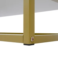 4‑Door Modern TV Cabinet with Semi‑Circular Handles and Soft‑Close Hinges, Media Cabinet with Metal Legs, 180L x 40W x 40.5H cm, White(m-6)