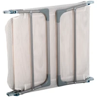 Outsunny Sdraio da Giardino Pieghevole con Schienale Reclinabile  e Cuscino, in Metallo e Texteline, 182x56x28 cm, Crema(m-9)