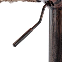 Set of 2 Modern Swivel Bar Stools with Wicker Rattan Weave and Padded Linen Seat, Counter Stools for Living Room, 48L x 49W x 89H cm, Beige(m-9)