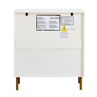 Madia moderna in MDF con spazio contenitivo versatile per soggiorno, camera da letto e ingresso, 80x36x90 cm, Bianco(m-10)