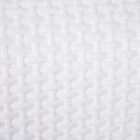 PawHut Maison de toilette pour chat tiroir à litière coulissant porte battante filtre odeur + pelle fournis 54L x 42l x 41H cm blanc(m-7)