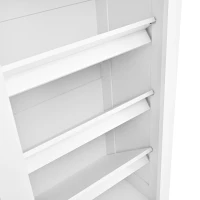 Armadio guardaroba con ante scorrevoli e scarpiera integrata, mobile multiuso con ganci, 100x50x180 cm, Bianco(m-8)