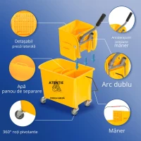Homcom Carucior Mobil cu Galeata 20L si separator apa(m-7)