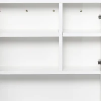 Kleankin Dulap Baie Suspendat – Cu Oglinda si Rafturi Reglabile(m-8)